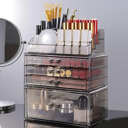 Miniatura 7 de Acrylic Makeup Accessories Storage Box Space Saving Jewelry Organiser With Multiple Compartments For Easy Access