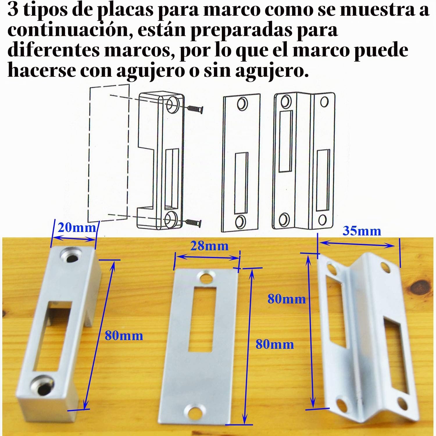Cerradura de puerta corredera digital con código fácil, Sin claves(plata)