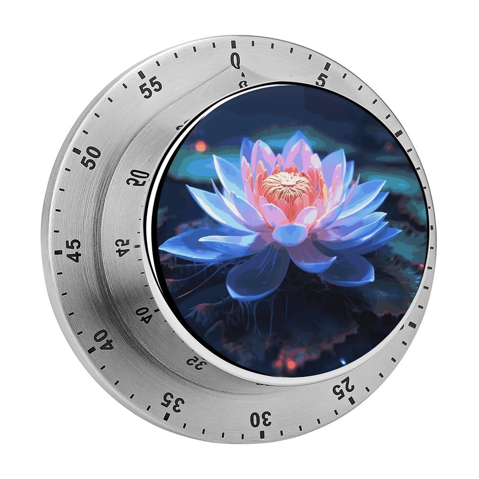 Flower Kitchen Timers Magnetic Back Manual Countdown Timers for Classroom Home Gym Tanning
