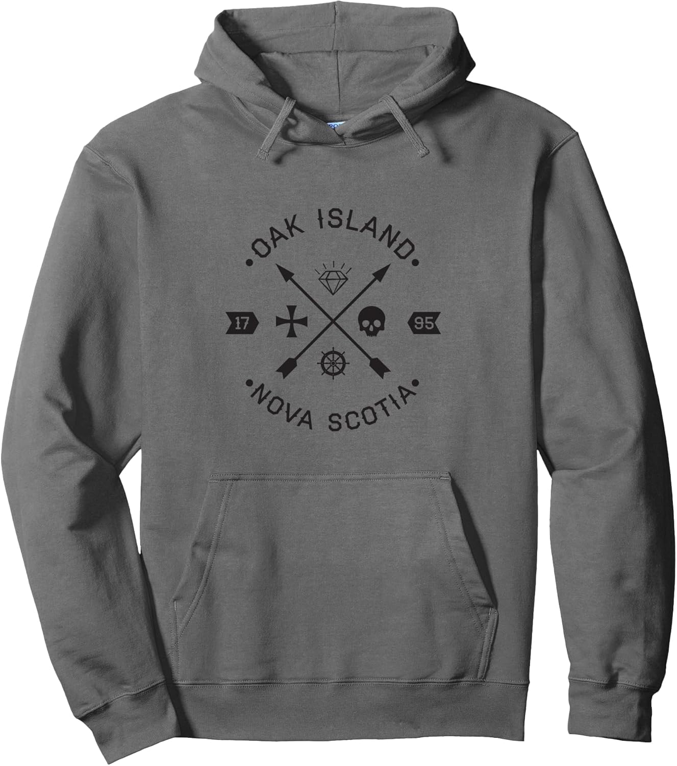 Oak Island Knights Templar Skull Arrows Hoodie Sweatshirt Pullover Hoodie