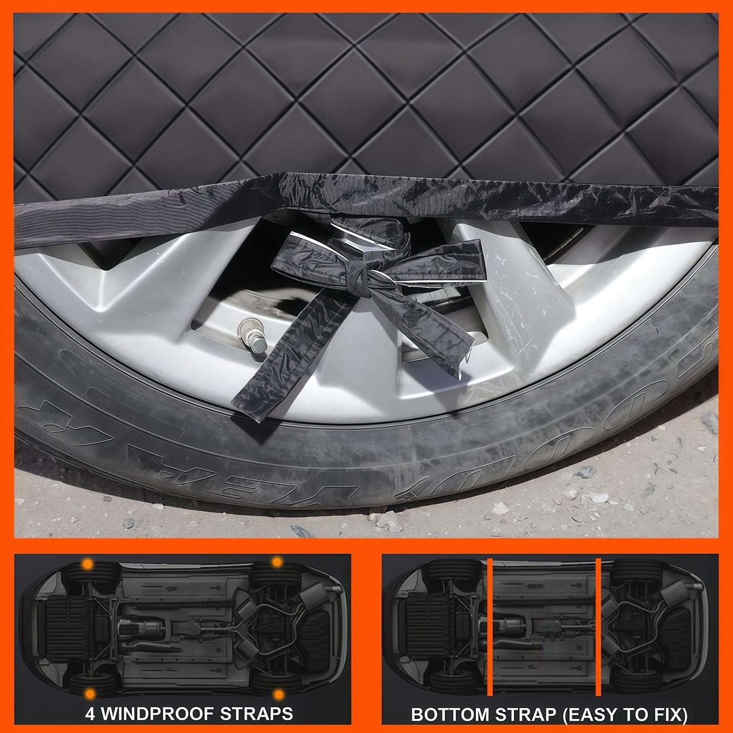 Auto Halbgarage Abdeckhaube für Opel Corsa (2019-2023)| 4060 x 1765 x 1435 mm Atmungsaktiv, UV-Schutz & Staubdicht Mit Reflektorstreifen für Optimalen Hagelschutz & Sicherheit