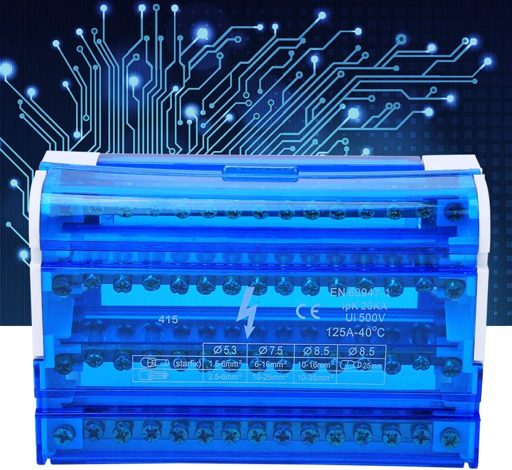 4-Level Single Phase Terminal Block Distribution Box with Transparent Dust Cover Junction Box