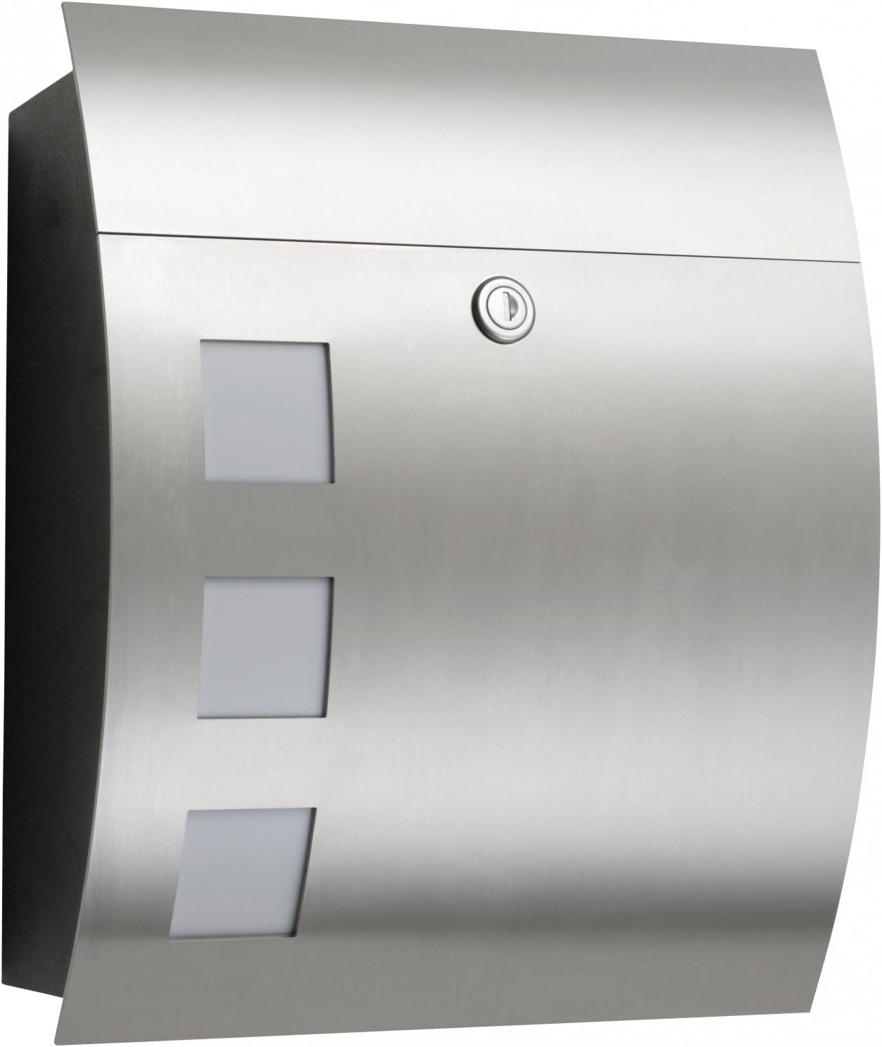 CMD Stainless Steel Letterbox typ46 with glaswindows made in Germany