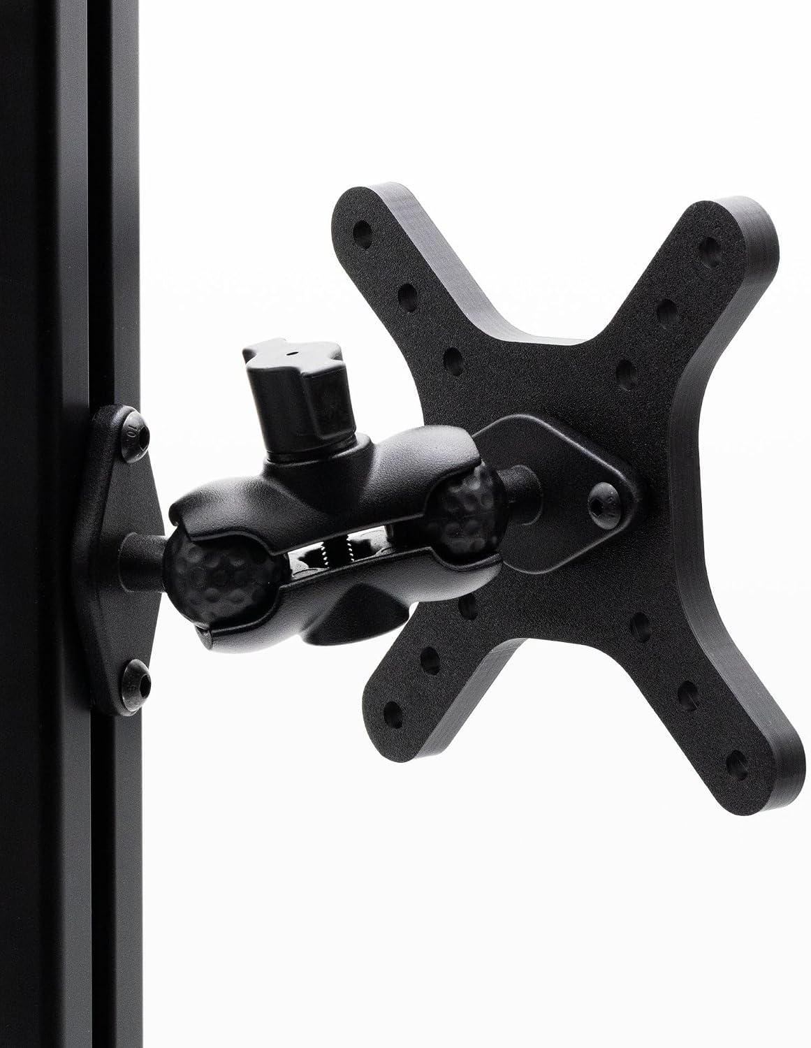 VESA Mount with Heavy-Duty Arm for Sim Rig 50mm 75mm 100mm Aluminum Profile (6 Inch Premium Arm)