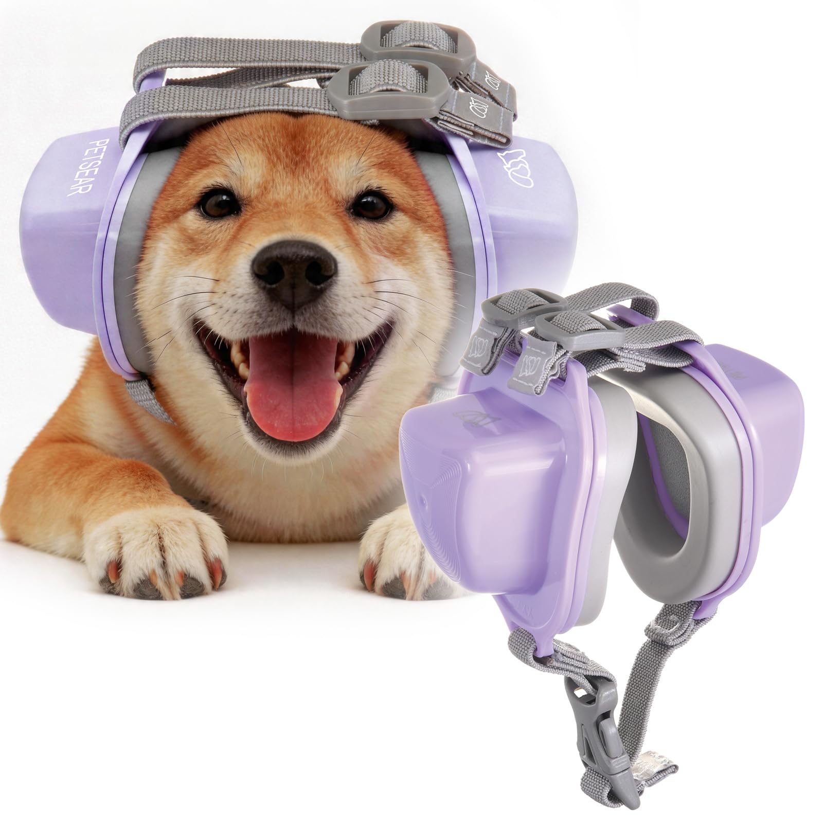 ※新品※PETSEAR 犬用 イヤーマフ 29dB 不安軽減 パープル 2XS Amazon.co.jp: PETSEAR プロフェッショナル 犬用イヤーマフ -29dB