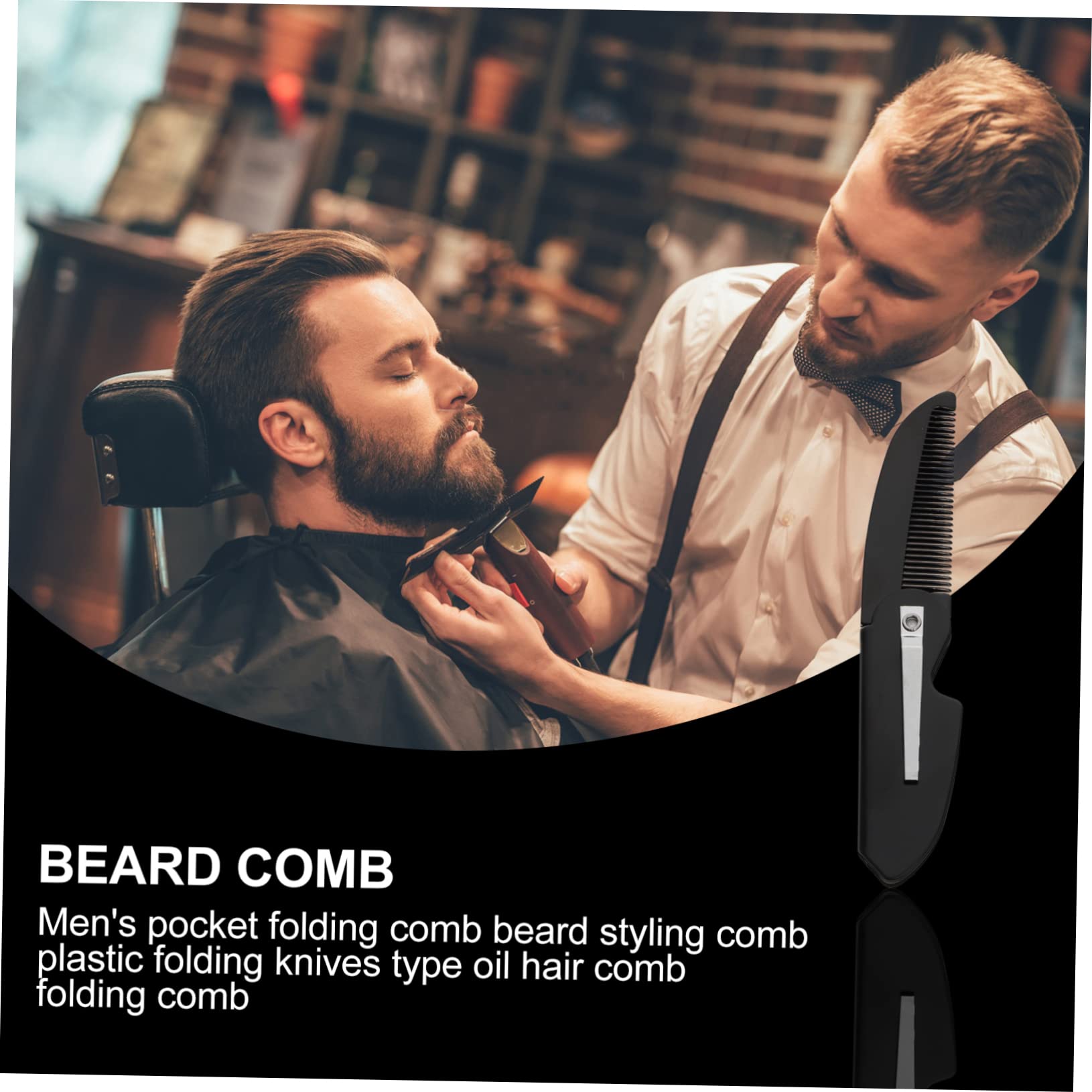Beavorty 20pièces Peigne à Barbe Peignes De Voyage Accessoire Pratique Pour Coiffage Et Entretien Barbe