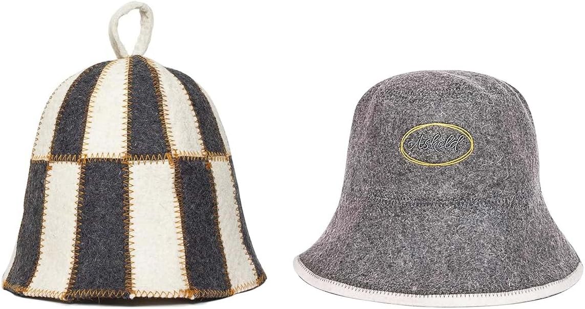 ASKOLD Sauna Hats for Women and Men to Protect Hair