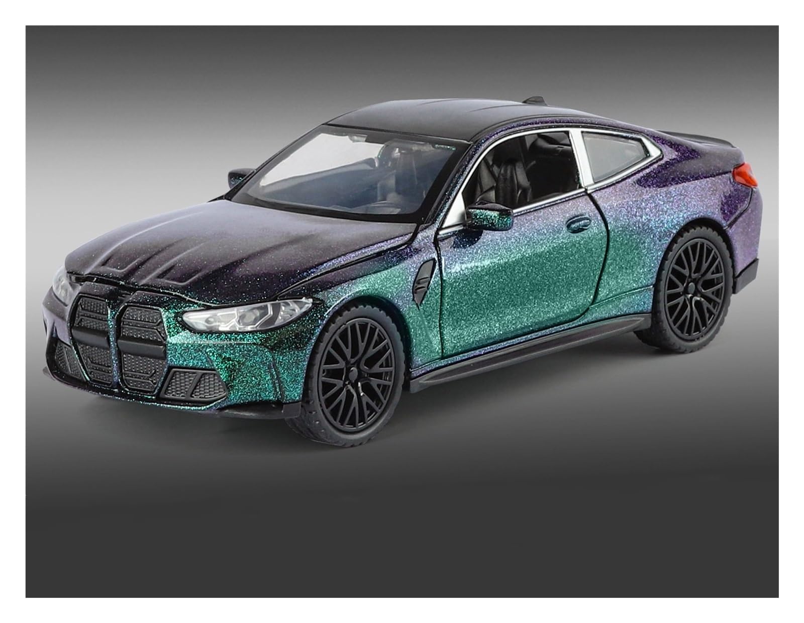 AUDSNI Die-Cast Diecast Car Model 1:32 For BWM M4 Alloy Car Model Diecast Collect(PURPLE)