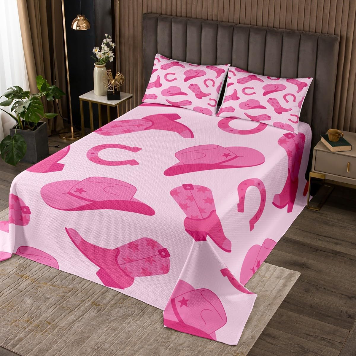 Erosebridal Western Bedspread Set Queen Boho Aztec Quilt Set Geometric Exotic Bohemian Coverlet Set for Kids Adults Ethnic Oriental Pattern Bed Set Home Room Decor 2 Pillow Cases Black White Orange