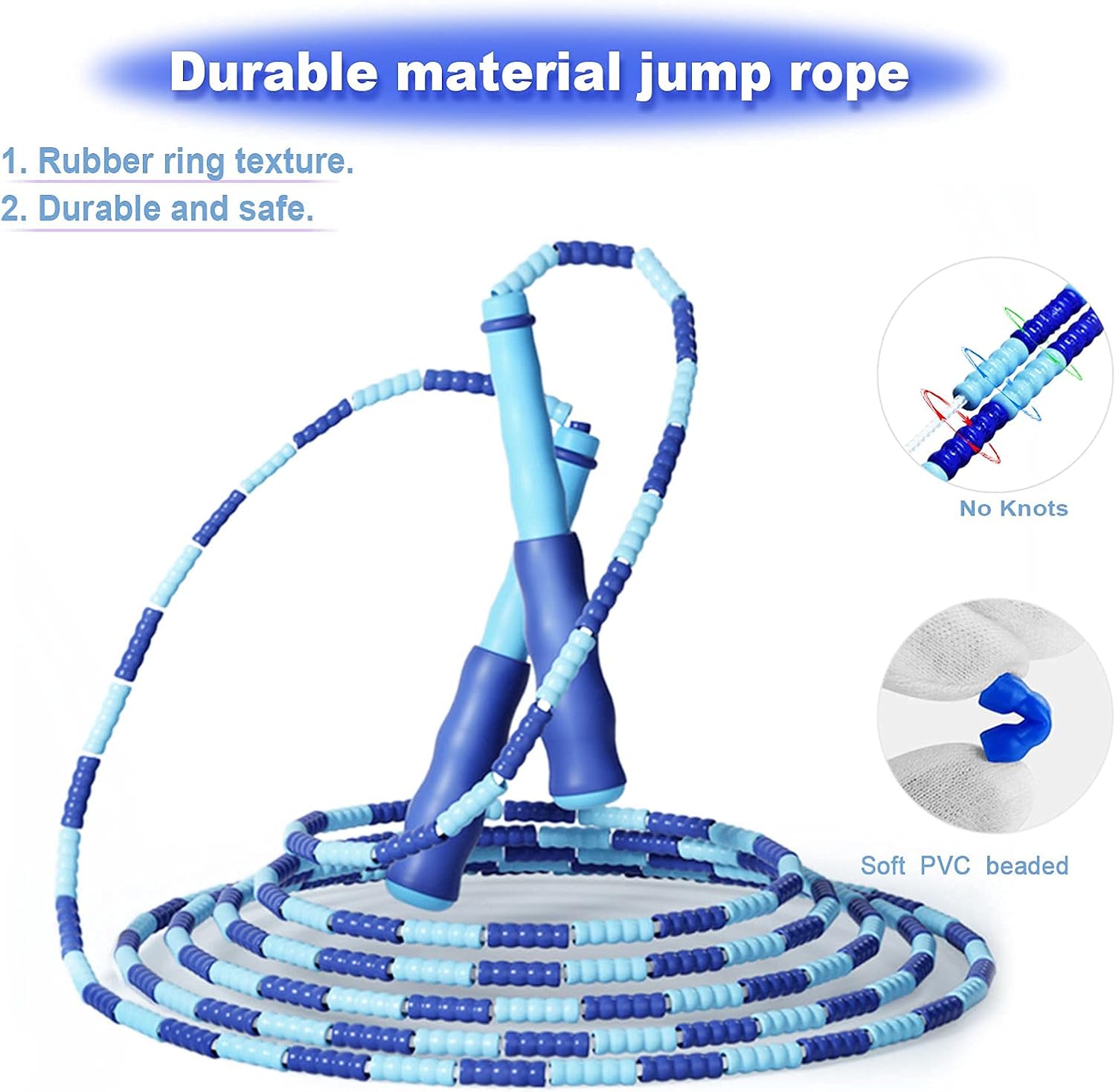 Jump Rope，Jump Rope for Kids，Men and Women，Exercise Fitness Jump Rope，3 Pack Tangle-Free of Adjustable Soft Beads Jump Rope，Skipping Rope for Keeping Fit---9.2 Feet : Sports & Outdoors