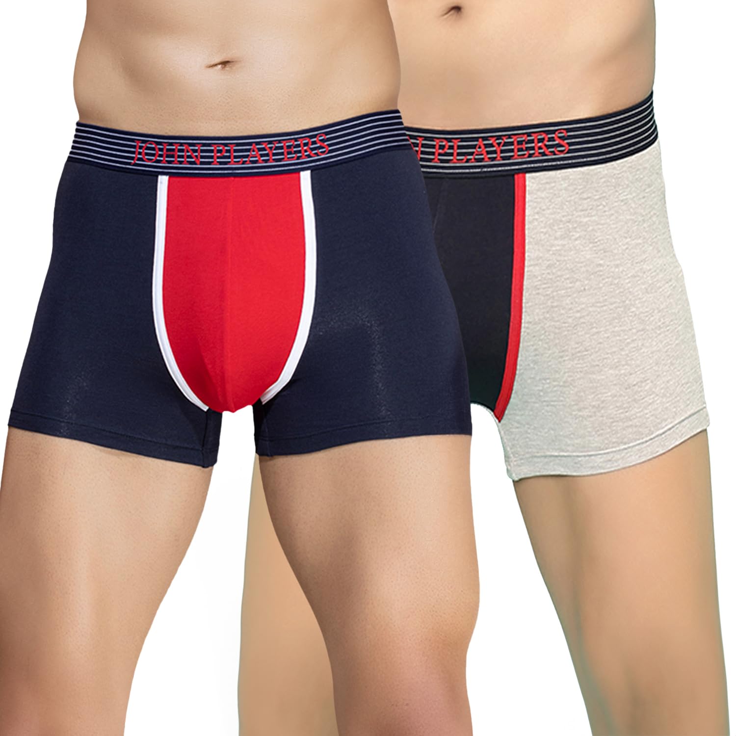 john players Pack of 2 Men's Colourblock Print Underwear Trunk in Multicolor-picture-14