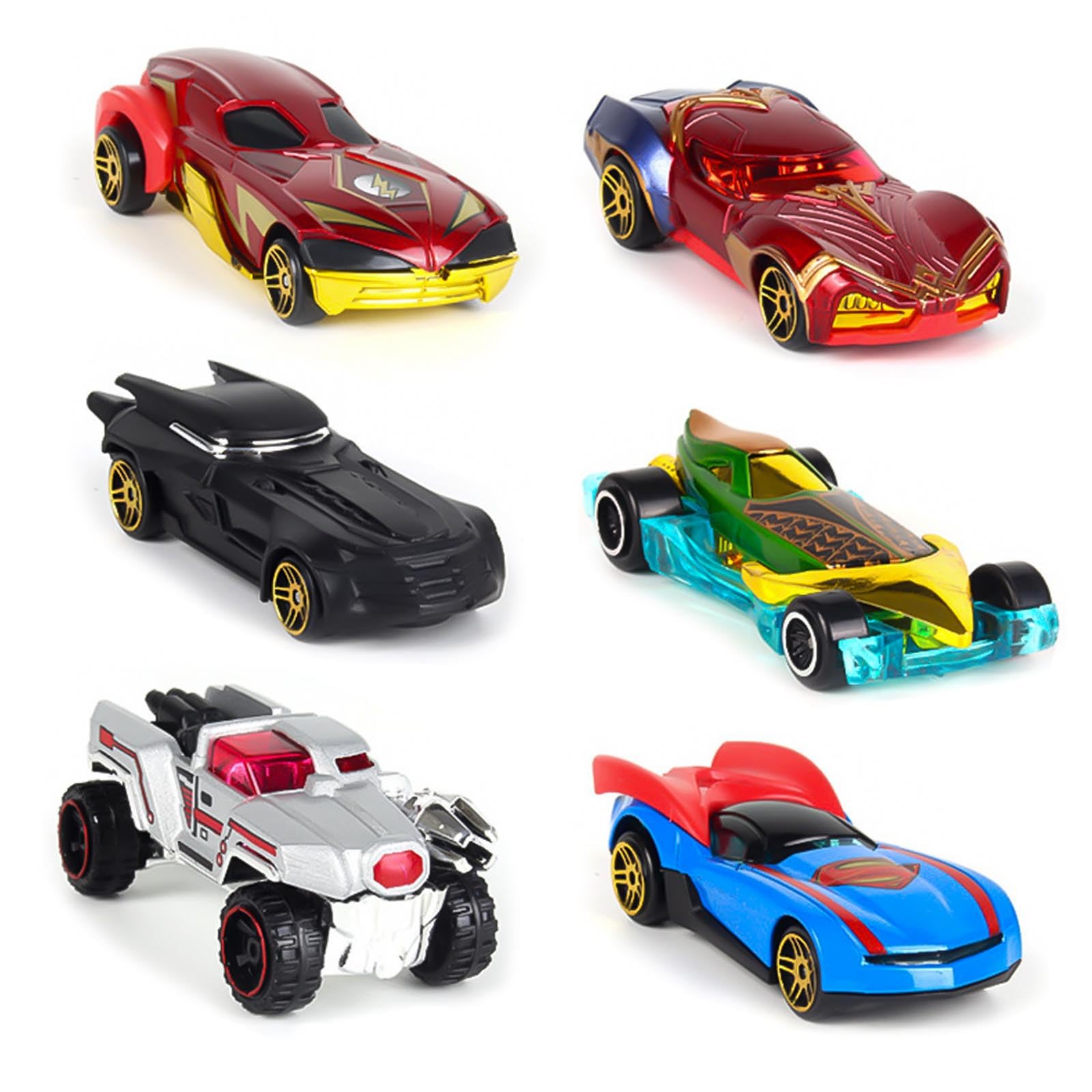 AWAVM Hot Spider Man Wheels Car Avengers Marvel Alloy Car Toys Gift for Fan Kids Ages 4 and Up6PCS , AW-HNC-6