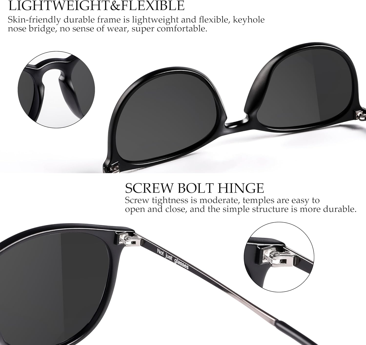 Yaserra Vintage Round Polarized Sunglasses for Women Men Classic Retro Trendy Designer Style Sun Glasses UV400 Protection - Image 4