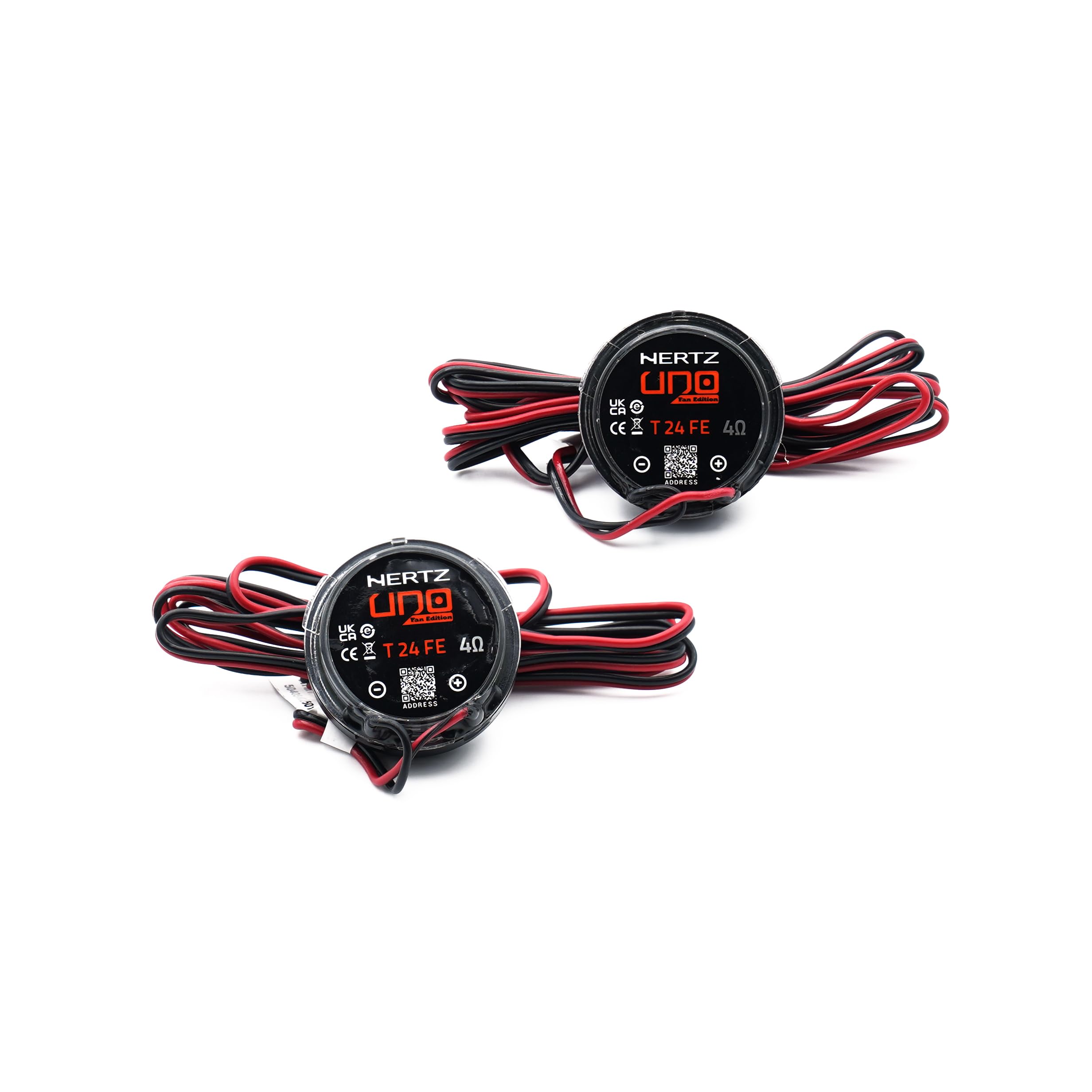 Hertz K 165 Fan Edition - Kit de altavoces (2 vías, con woofer de 165/170 mm, tweeter de 24 mm y crossover integrado, 300 W Peak, 4 ohmios, rejillas incluidas e instalación fácil)
