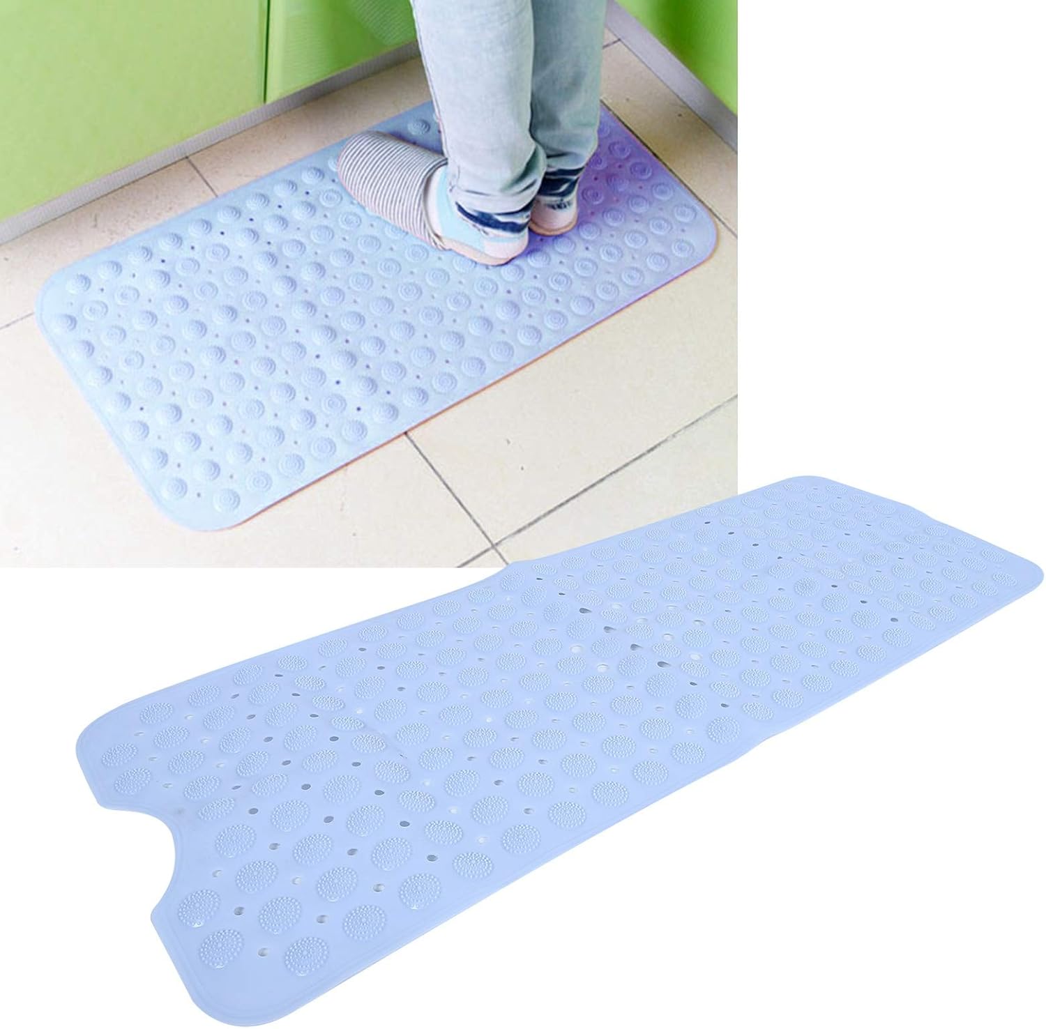 Bath Shower Safety Mats, Suction Cup NonSlip Bathroom Mat, Safety Shower Bath Mat Massage Pad, Bath Tub Shower Mat for Bathroom
