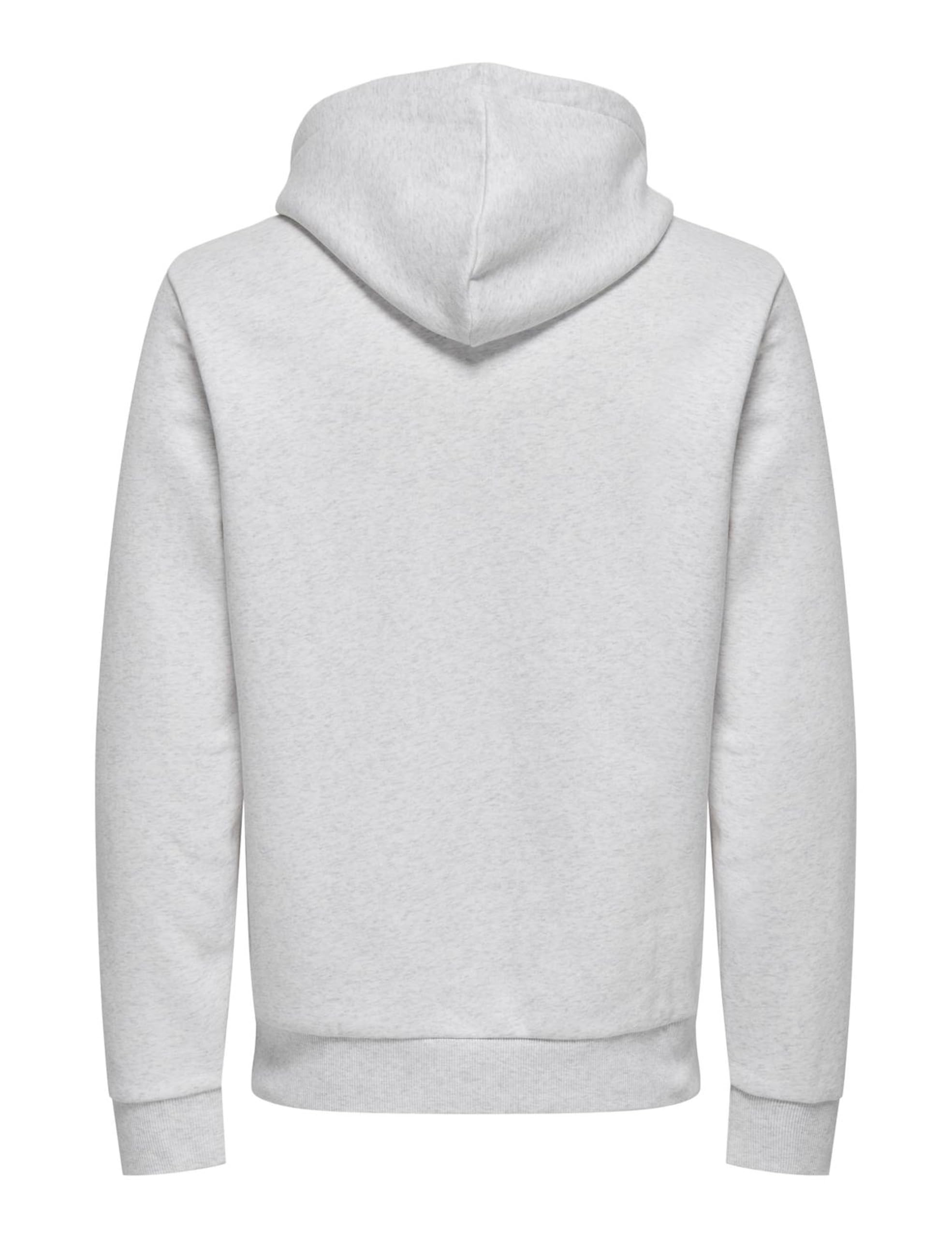 ONLY & SONS Onsceres bluza z kapturem Sweat Noos, Super Light Grey Melange, S