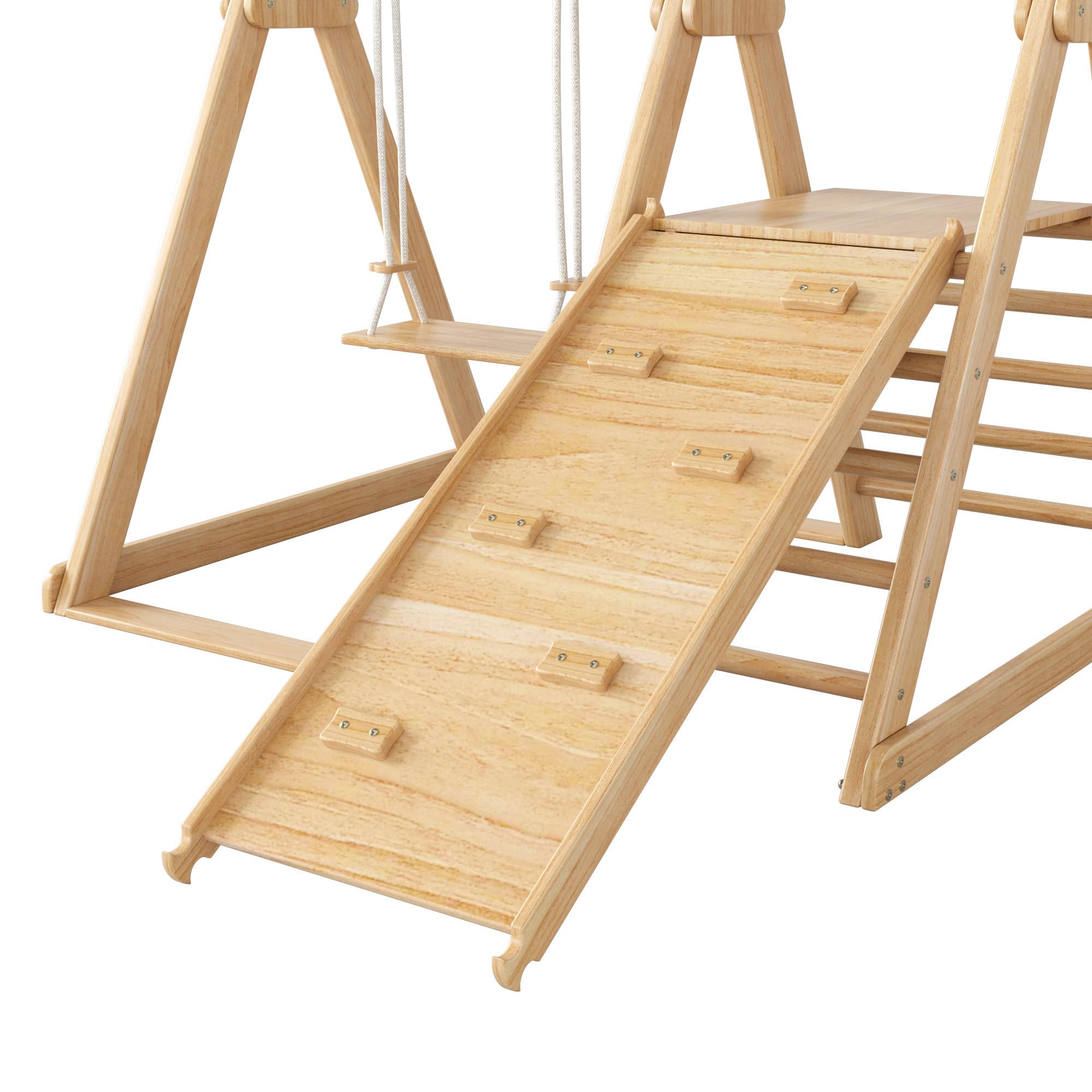 Rutsche und Schaukel für Kinder, 3 in 1 Kinderspielzeug mit Klettergerüst, Schaukel, Rutsche, Kombispielzeug für drinnen, für Kinder ab 3-8 Jahren