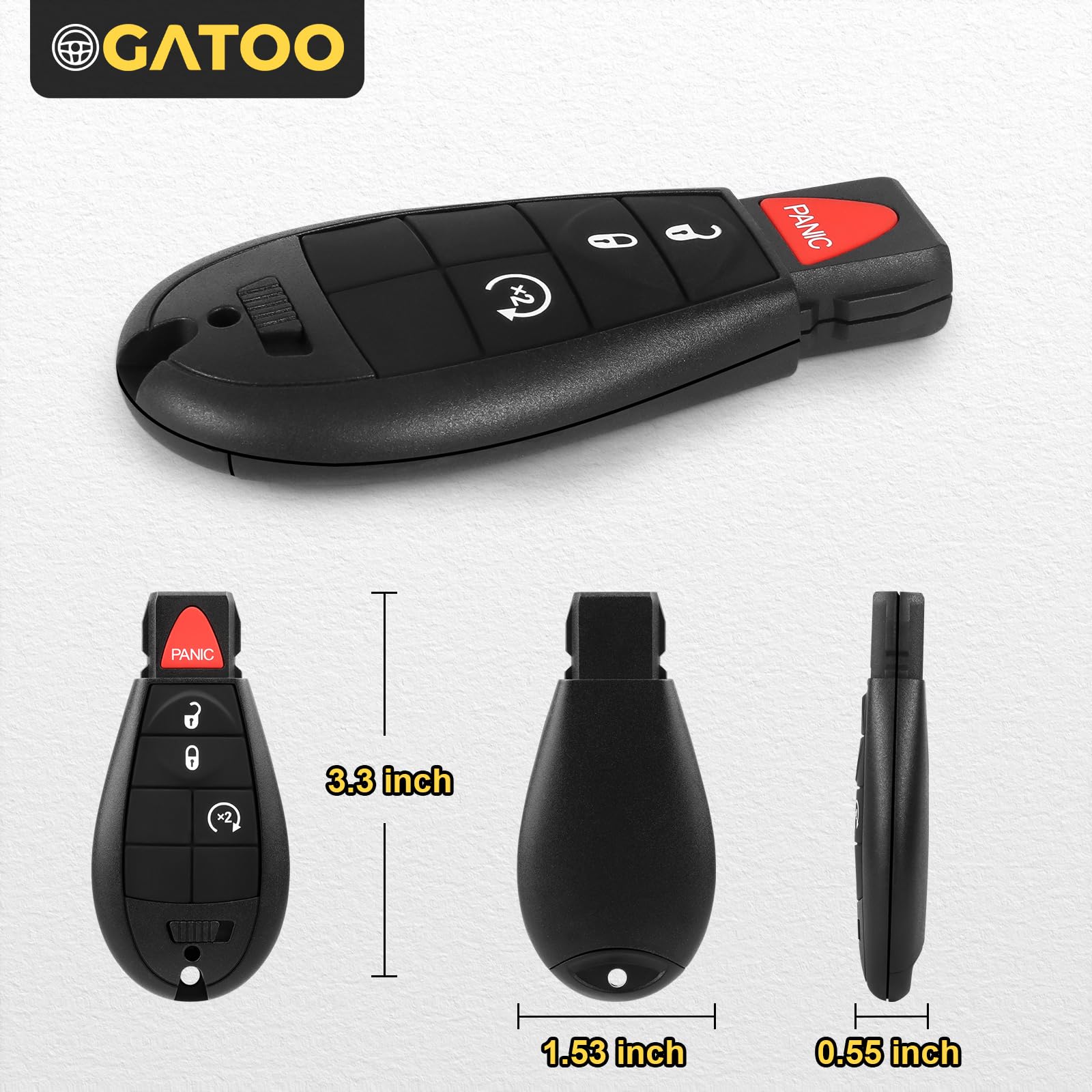 Key Fob Add-on CH4 Remote Start & Keyless Entry Add-On Key Fob For 2009-2012 Dodge Ram - 3X Lock To Start Dodge Remote Starter - Foto 9