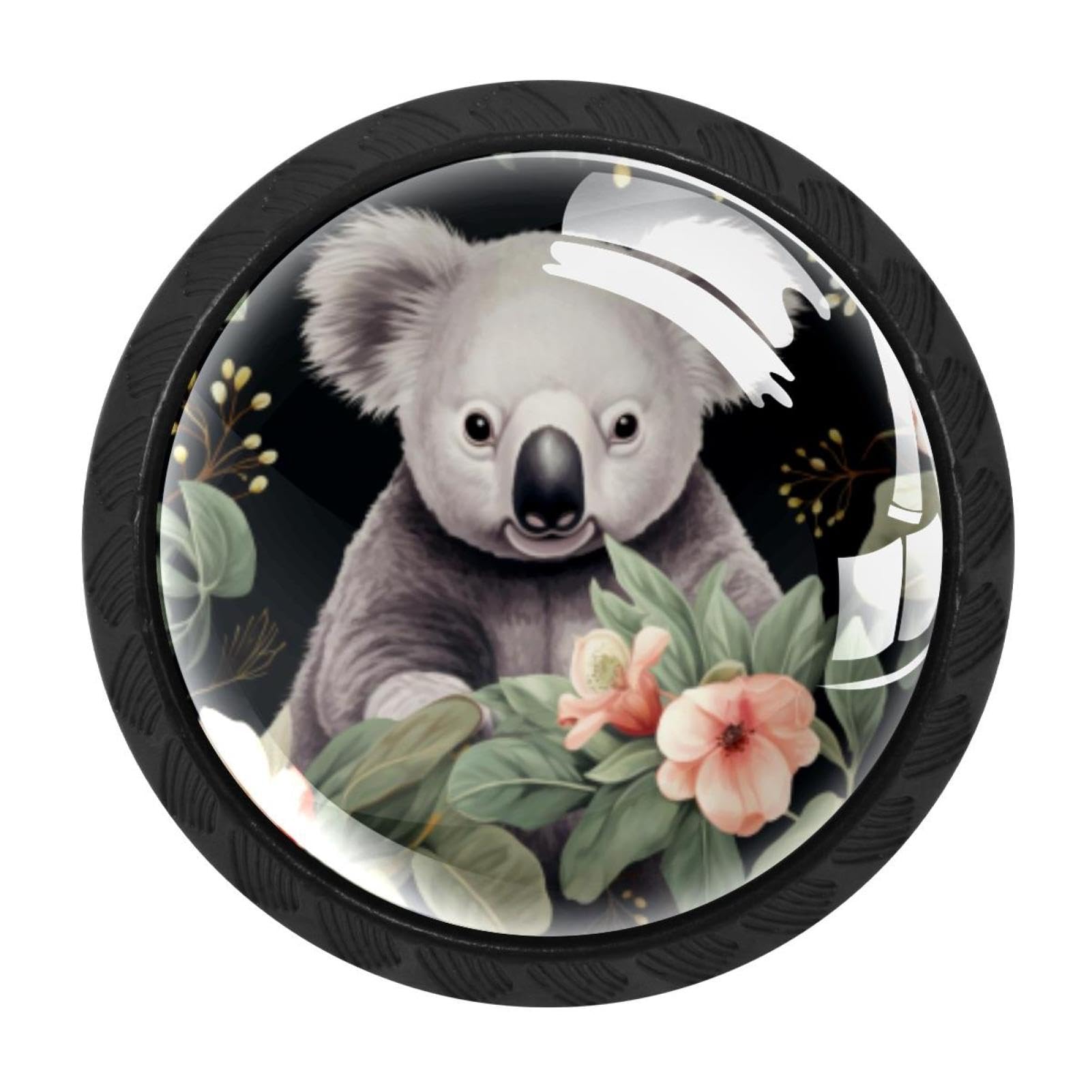 Chenzzzz Multicolored 12 4 Pack Koala Kitchen Cabinet Knobs Drawer Knobs Door Dresser Handles For Personalized Gifts Great For Any Occasion