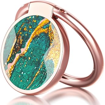Mobile Phone Ring Holder Phone Ring Holder - Universal 360  Rotating Smartphone Finger Holder for iPhone 17 16 15 14 13 12 11 Pro Xs Max Xs XR X iPhone 7/8 Plus Samsung S25 S24 - Green