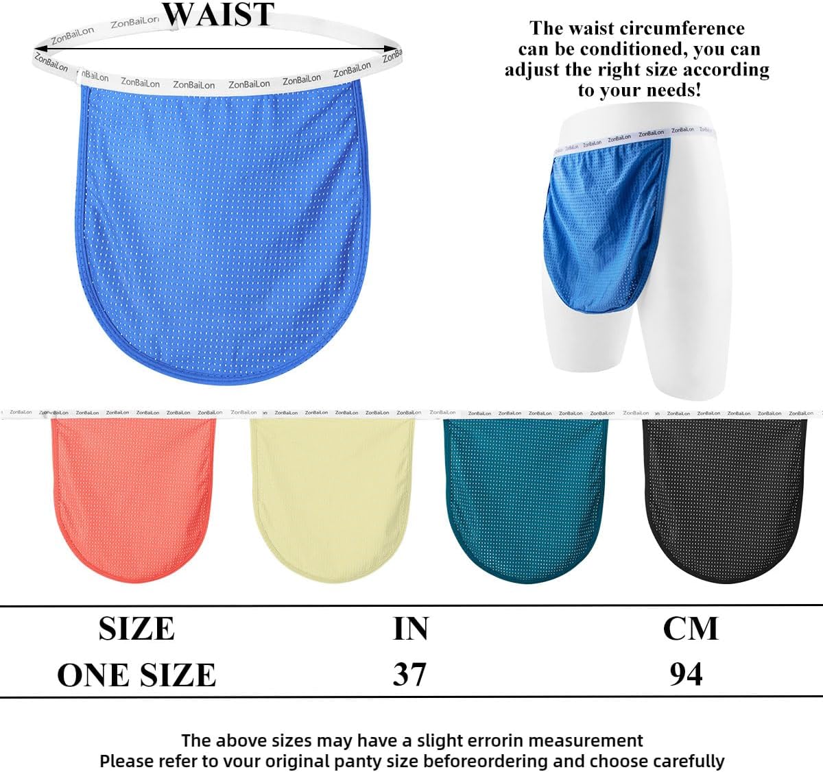 Men's Thong Underwear Loincloth Underwear Open Back Briefs