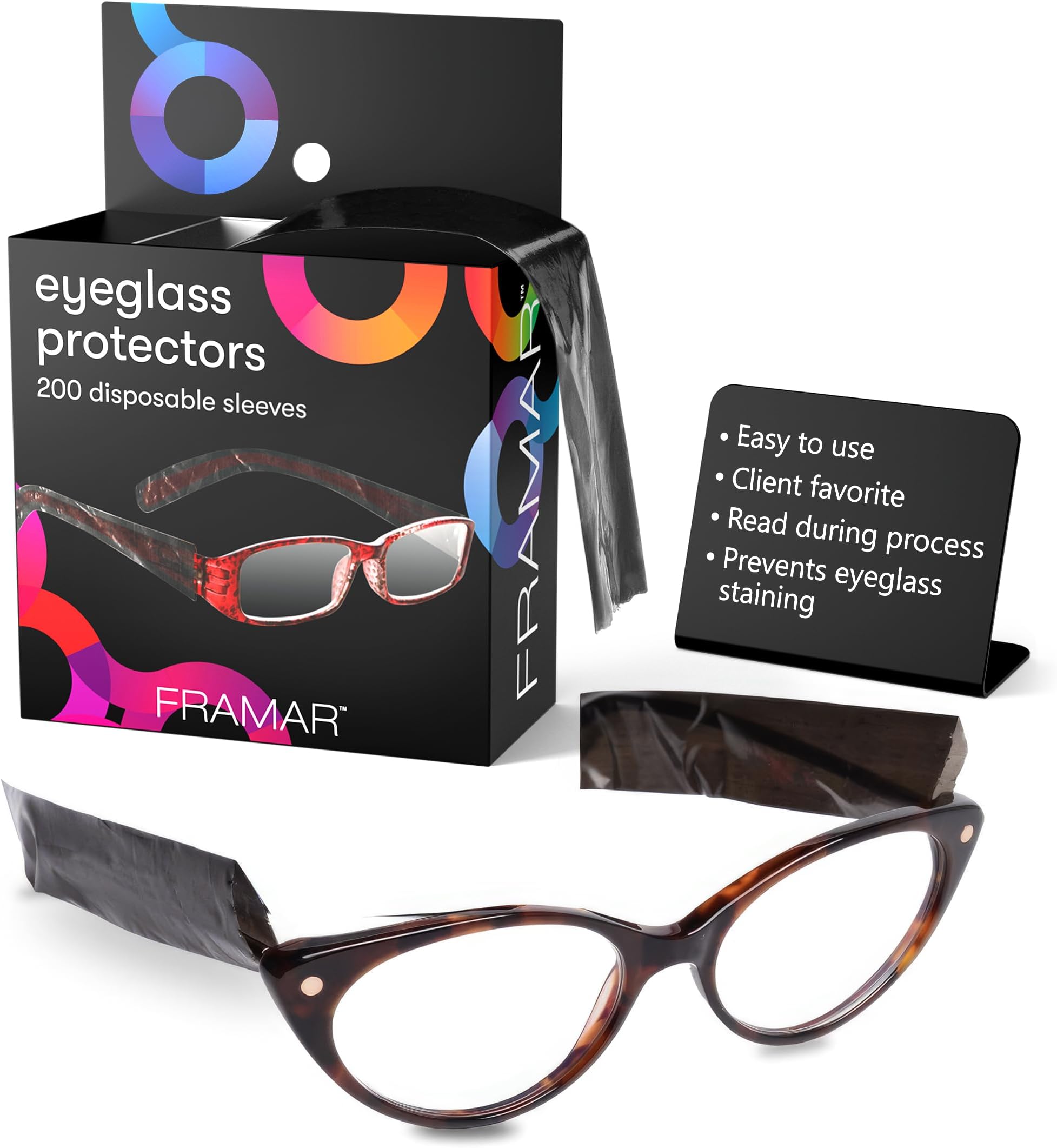 FRAMAR Foil It Eyeglass Protector Sleeves - 200 ct