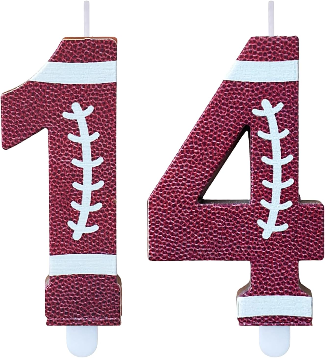 Football Birthday Number Candles for Cake Green Number 1 Candle 1st Football Cake Topper Cupcake Topper for Football Birthday Party Decorations Supplies Favors