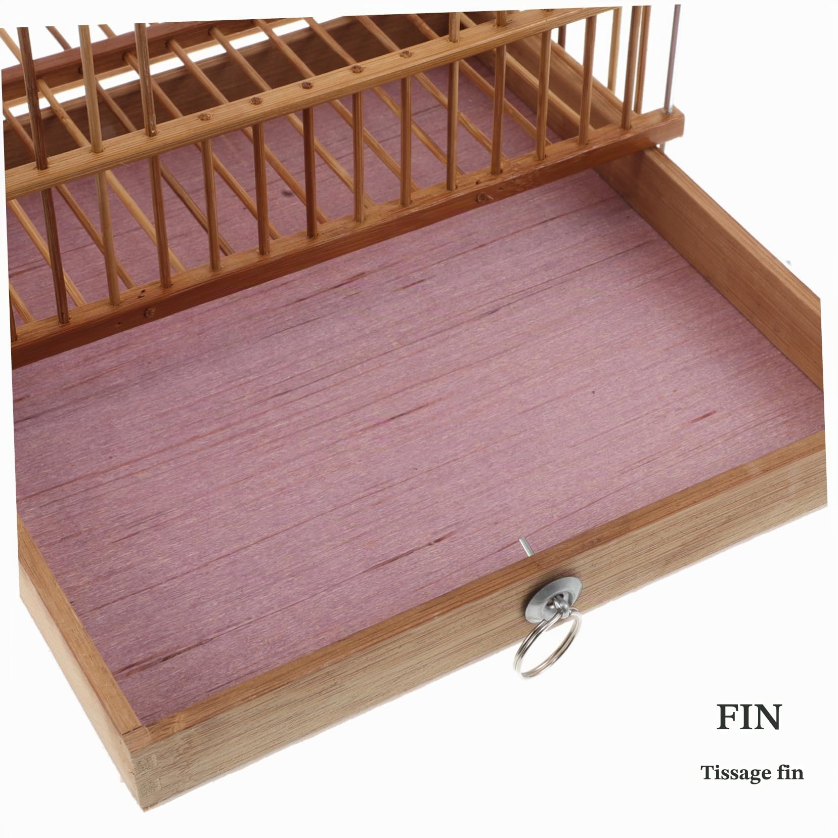 BESPORTBLE Cage à Oiseaux Bambou Habitat Rectangulaire pour Perruches Et Inséparables Support Décoratif pour Jardin Et Balcon