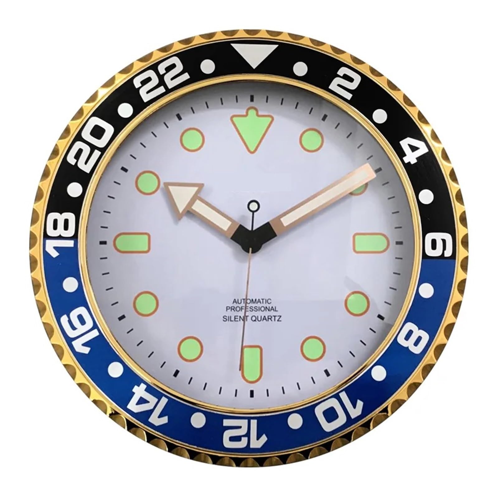 HVSYVVSRL Role Wall Clock Modern Design Silent Quartz Needle Luxury Clocks Sweep Second Home Creative Water Ghost Quiet Operation(M)