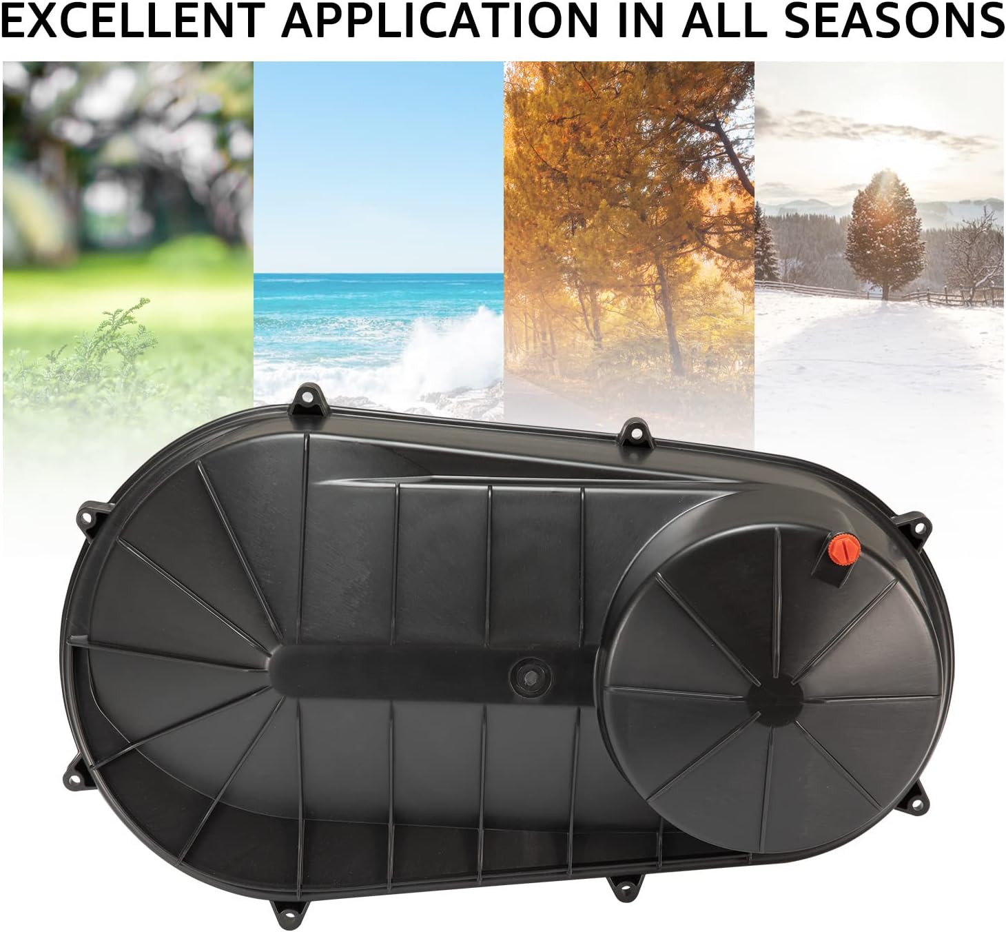 HAKA TOUGH Outer Clutch Cover for Polaris RZR XP 1000 900 Ranger 570 Crew ACE Sportsman 2014-2020 Belt Cover Protector Clutch Housing Guard Accessories,Replace OEM #2634179