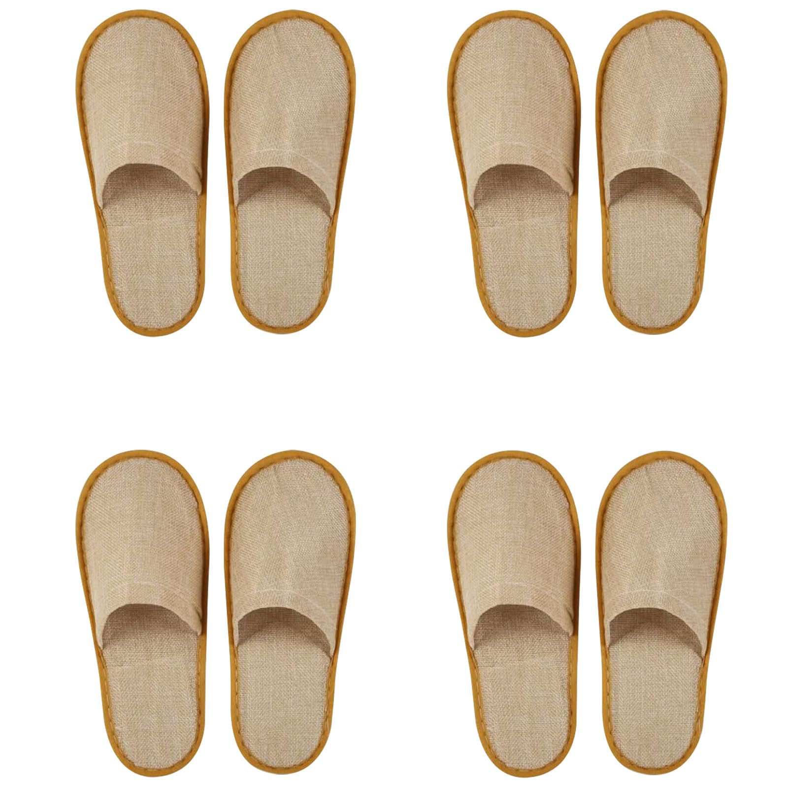 Comioke Pantofole Hotel, Pantofole Chiuse Hotel, 4 Paia Pantofole Usa E Getta Ospiti Antiscivolo, Pantofole d'albergo, Ciabatte Monouso Ospiti, Pantofole SPA, Ciabatte Sposa Bianco(Taglia Eu 37-43,)