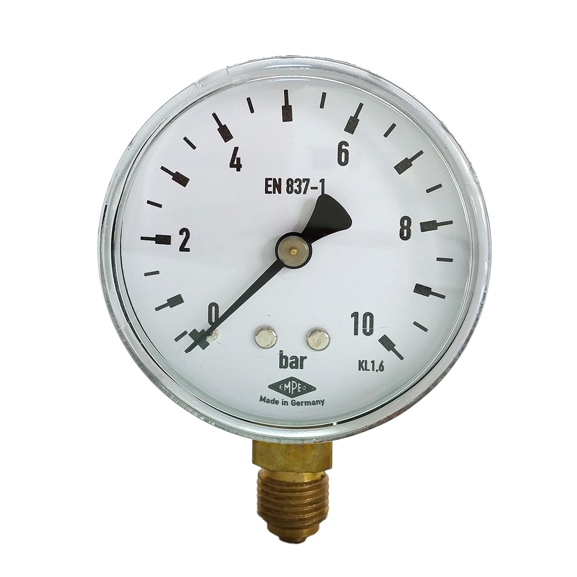 Manometr, NG63, 0-10bar, G1/4" na dole