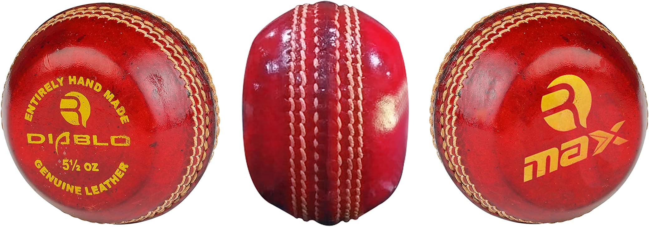 Rmax Cricket Ball Leather, Cricket Training Bowling Disc/Seam Up Ball Pack of 1