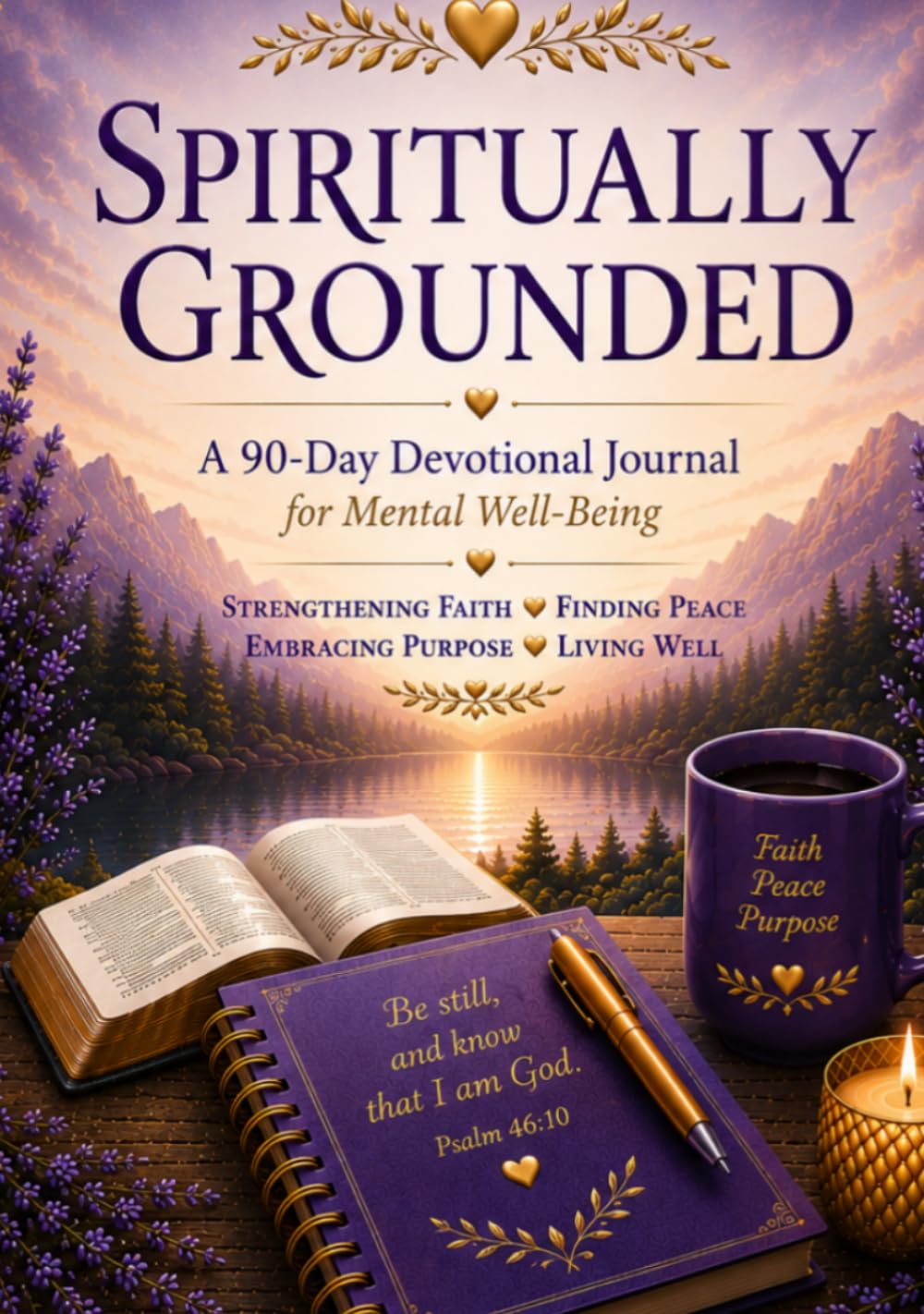 SPIRITUALLY GROUNDED: 90-Day Devotional Journal for Mental Well-Being