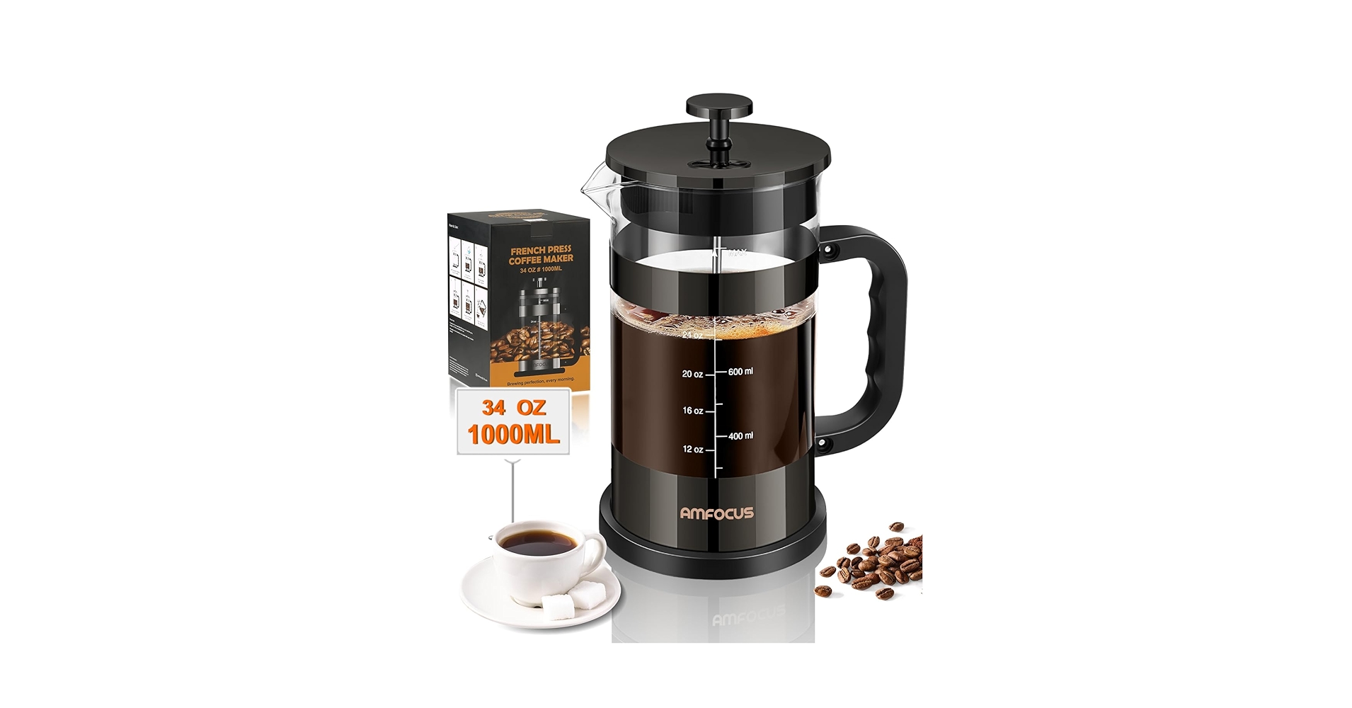 woody press（TH2）31NAT woody press（TH2）32BRN Utopia Kitchen French Coffee Press