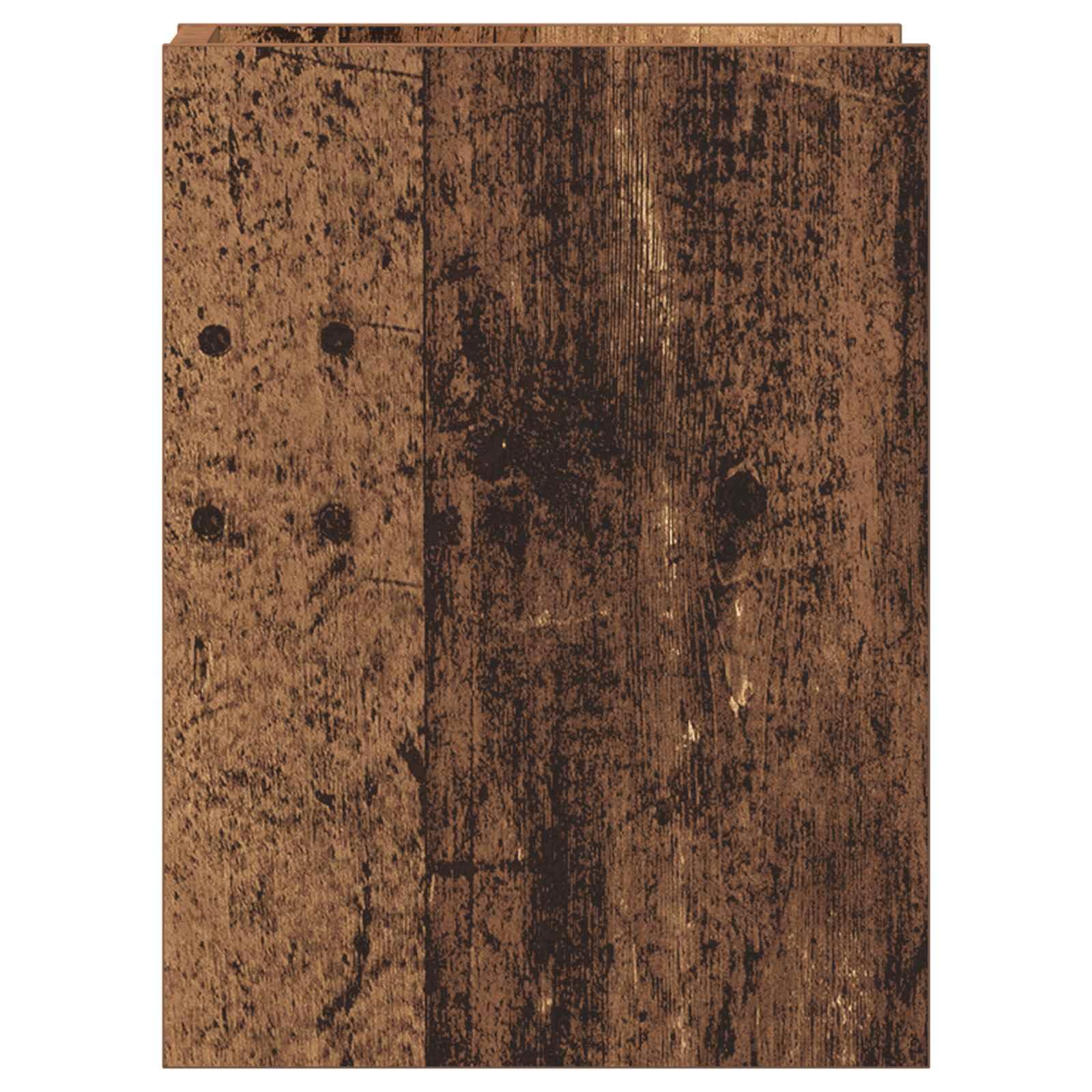 Pflanzenständer 2er Set aus Altholz 30 x 30 x 40 cm Holzwerkstoff für Innenräume platzsparend stabile Dekorationsstützen für Blumentöpfe und Pflanzen im Wohnzimmer Balkon oder Garten
