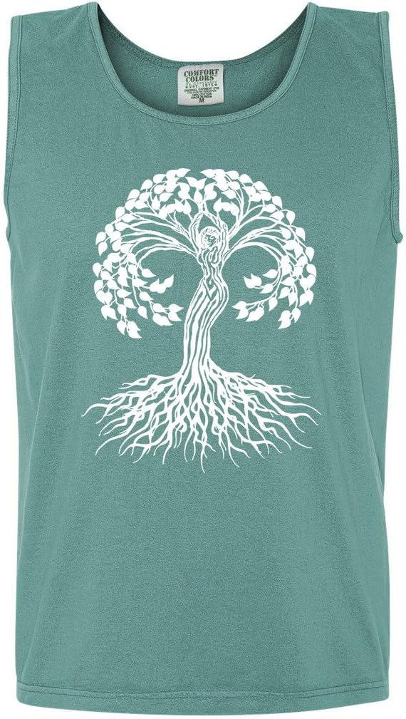 Yoga Clothing For You Mens Celtic Tree of Life Pigment Tank