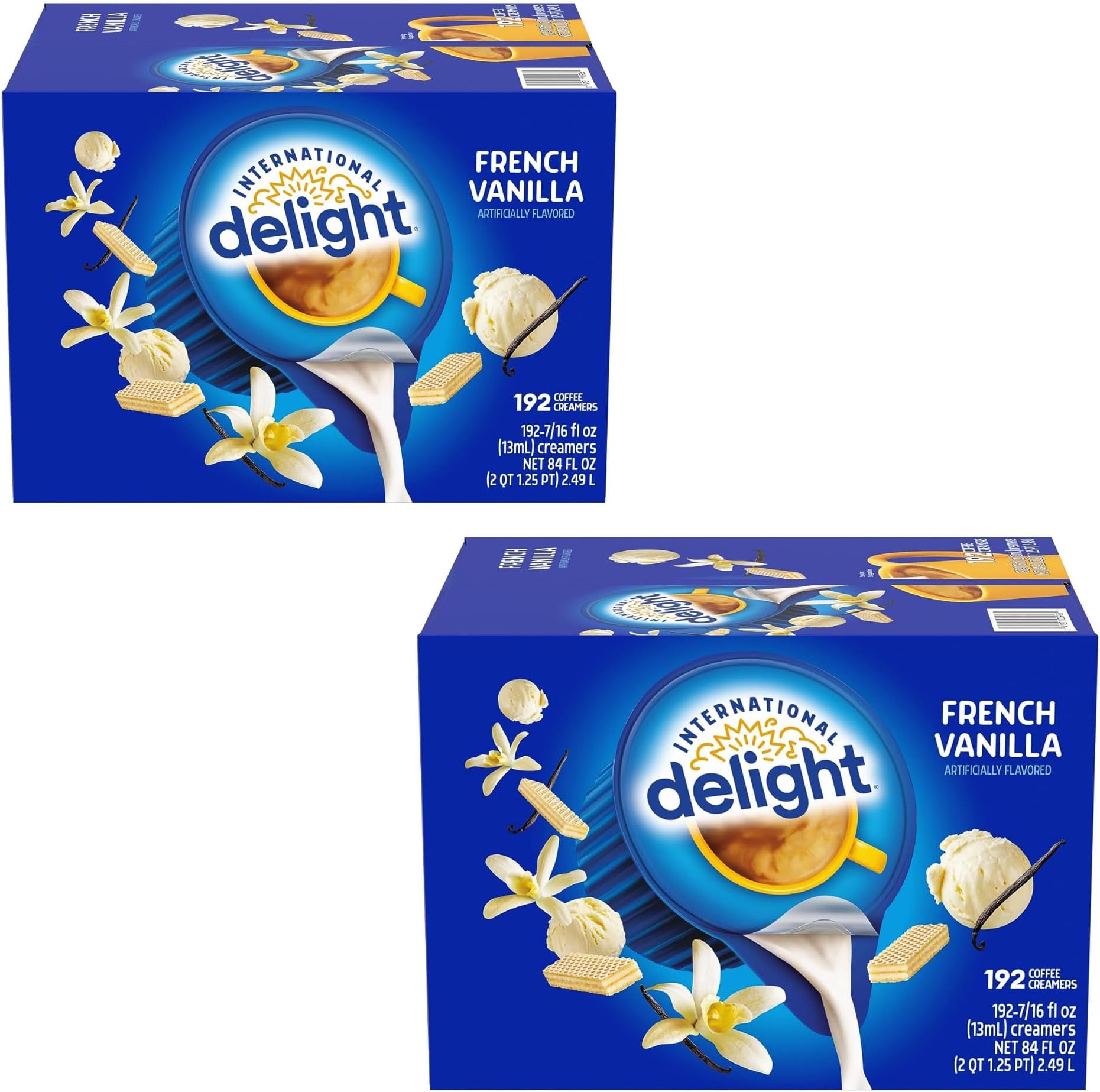USA World Pioneer French Vanilla Creamer Singles, 192 ct. - 2pk