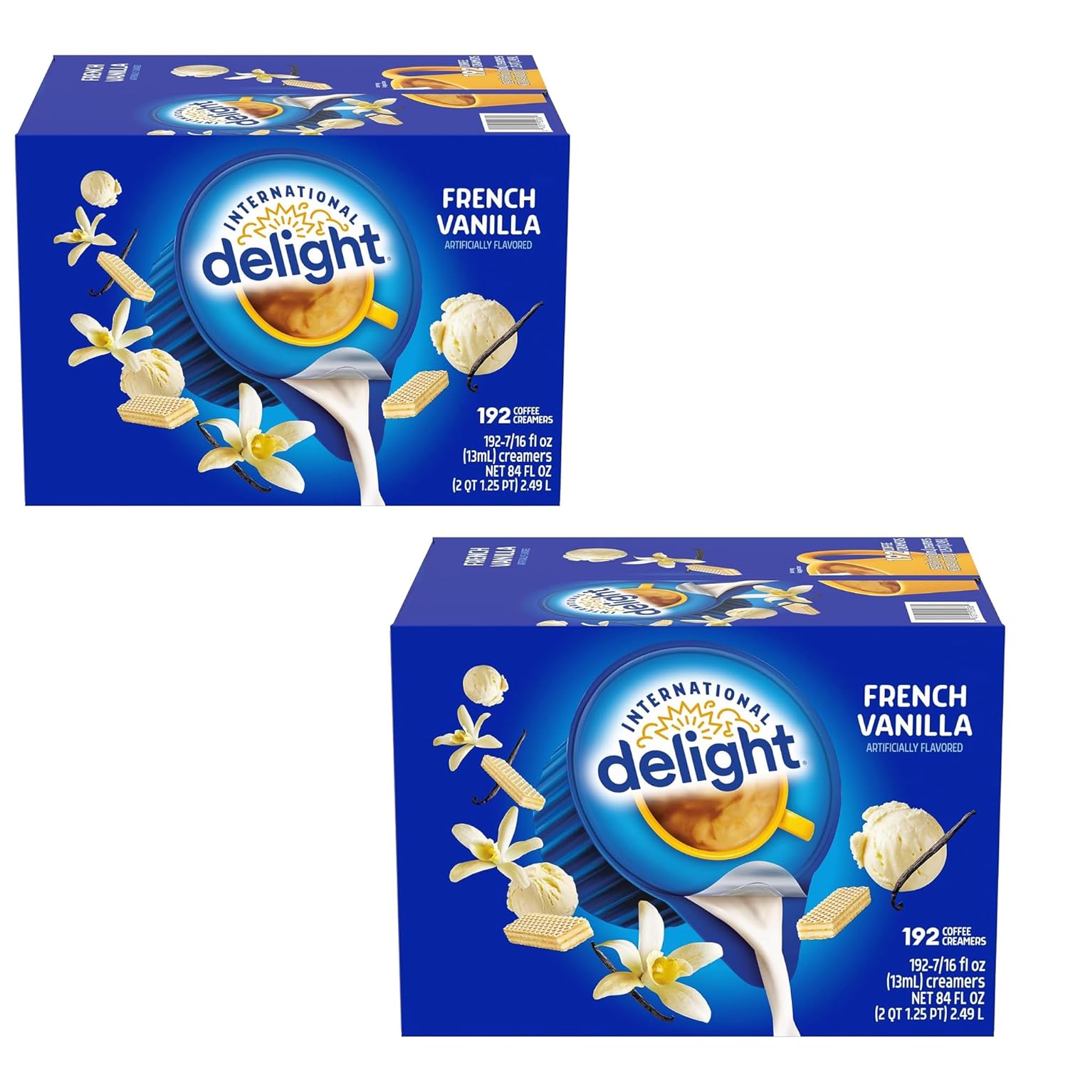USA World Pioneer French Vanilla Creamer Singles, 192 ct. - 2pk