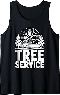 Tree Service, Arborist Lumberjack Tree Cutter Logger Tank Top