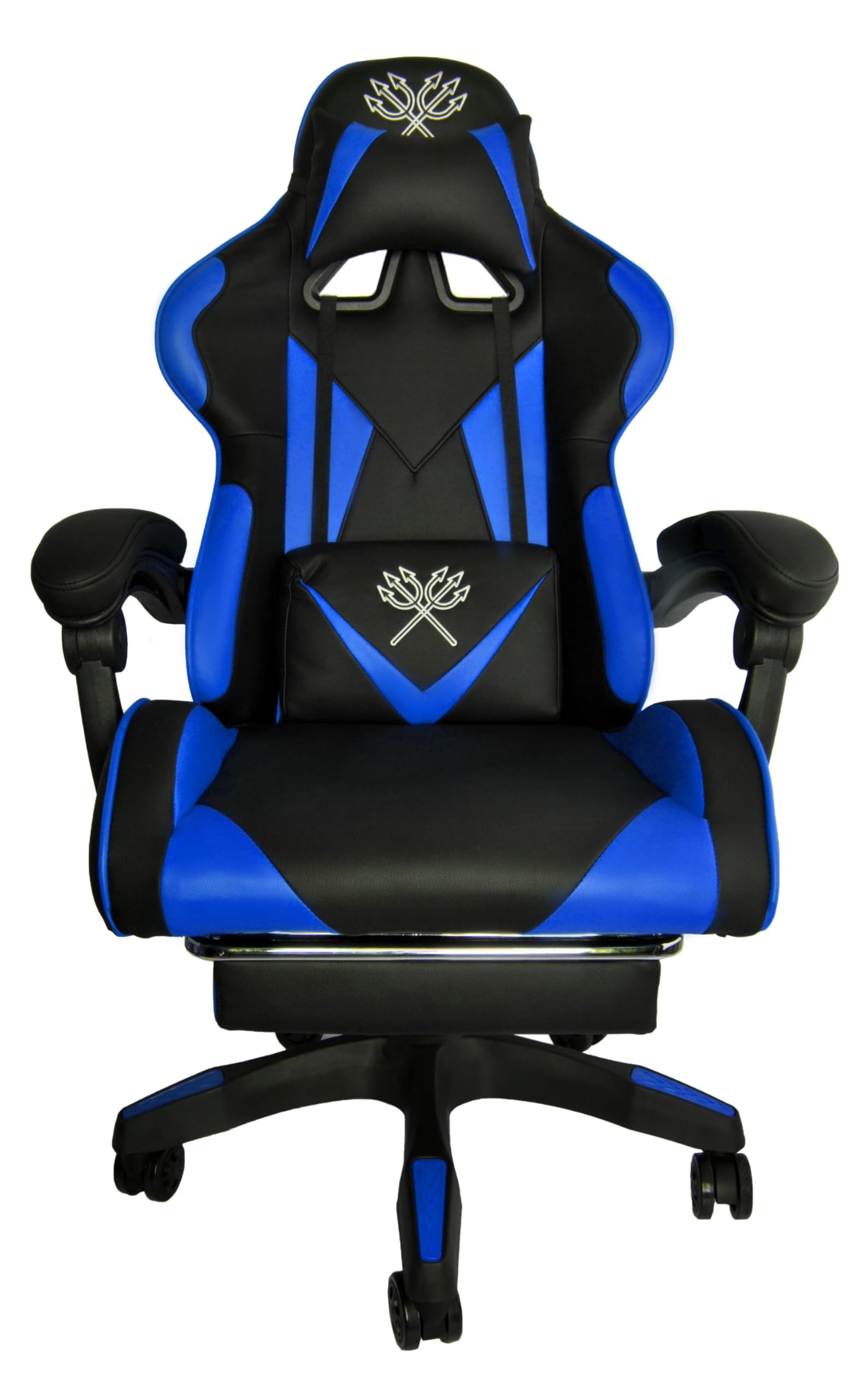 MT MALATEC Sedia da gaming da ufficio, con poggiapiedi, ergonomica, 8978