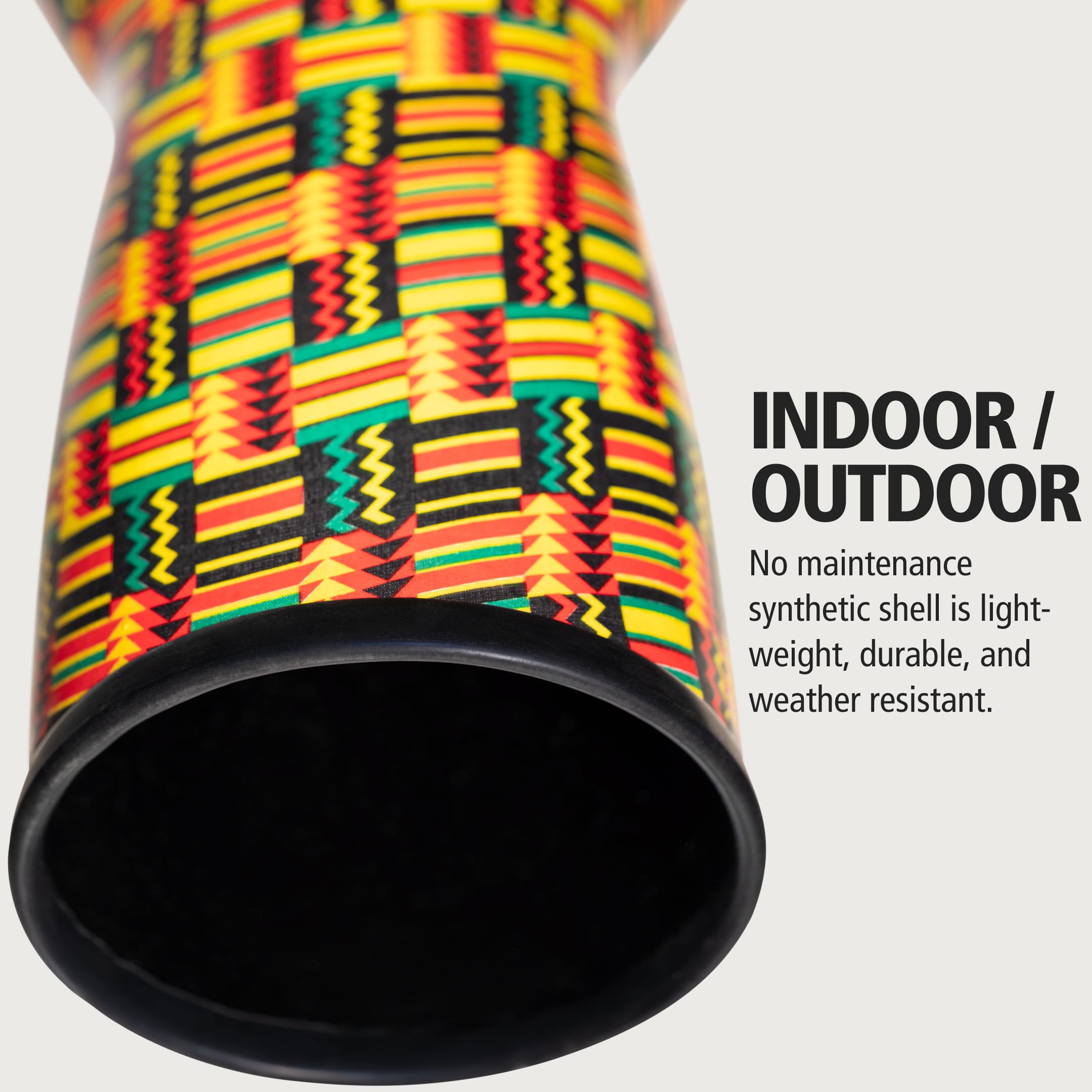 Meinl Percussion Jumbo Djembe Hand Drum with Deep Bass Tone -- NOT Made in China -- Synthetic Shell and Head, 2-Year Warranty (JD10SI) - Image 3