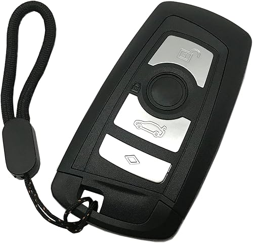 Funda para llavero inteligente con control remoto para BMW 1 3 4 5 6 7 F Series X3 X5 M2 M5 F10 235ix 320 Funda para llavero (negro)