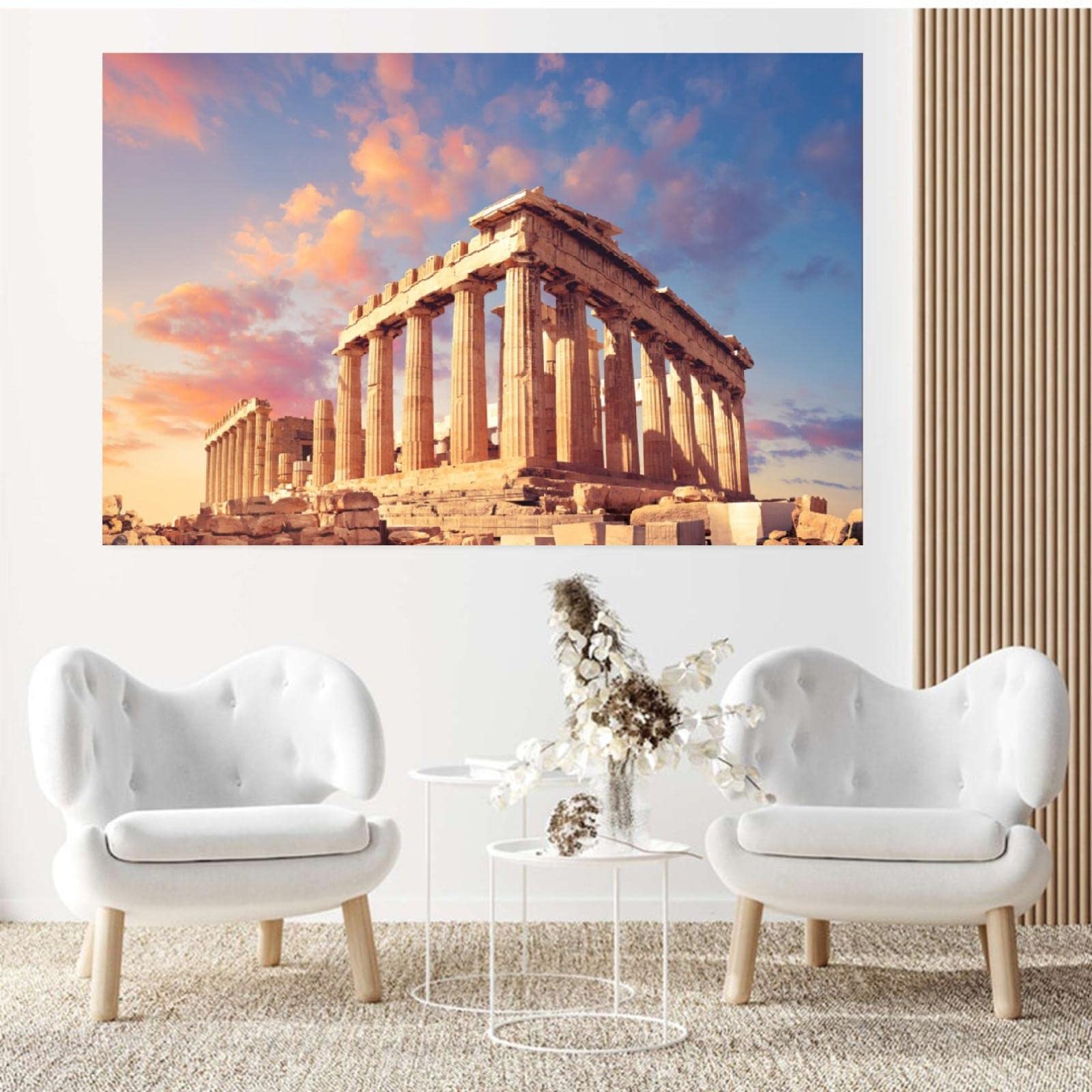 Amazon.co.jp: パルテノン神殿、アテネ、ギリシャアート 現代装飾画 け