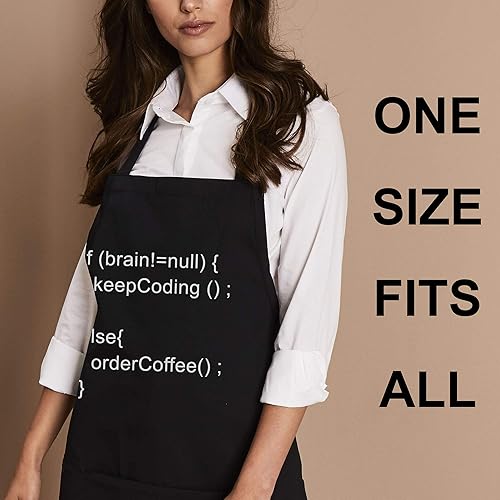 Miniatura 2 de Divertido delantal de cocina para café, talla única, divertido programador para amantes del café, programador, programador, programador,