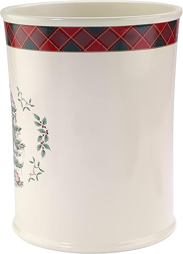 Miniatura 2 de Spode - Tarro cubierto, artículos esenciales para el baño de invitados, decoración del hogar de vacaciones (colección de tartán de árbol de Navidad
