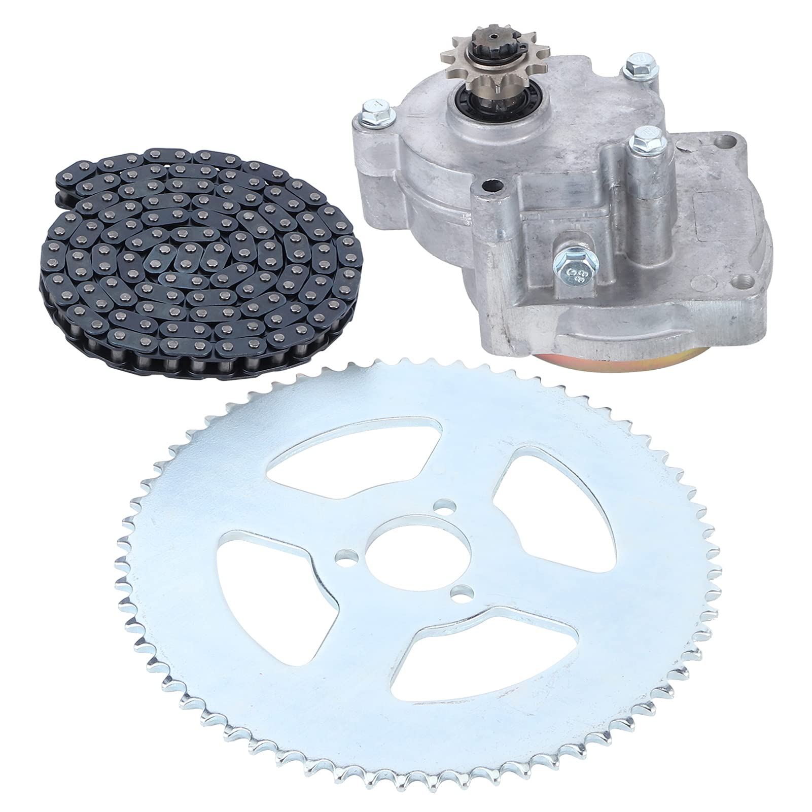 T8F Kette und Trommel Getriebe Ritzel Set für 33-49ccm Go-Karts, Motos und Dirt Bikes