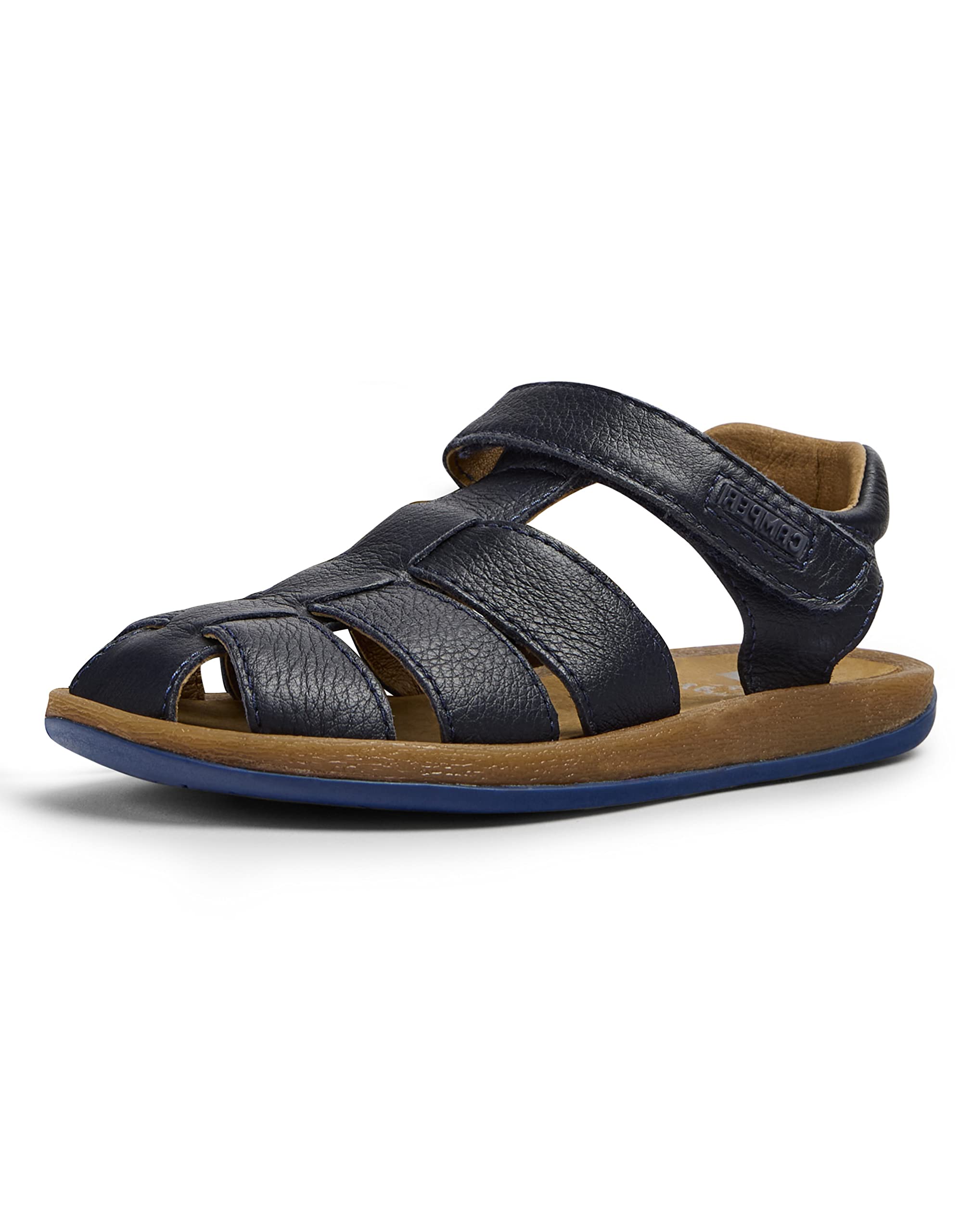Camper Boys' Bicho 80177 T-Strap Sandal, Marine 062, 33 EU