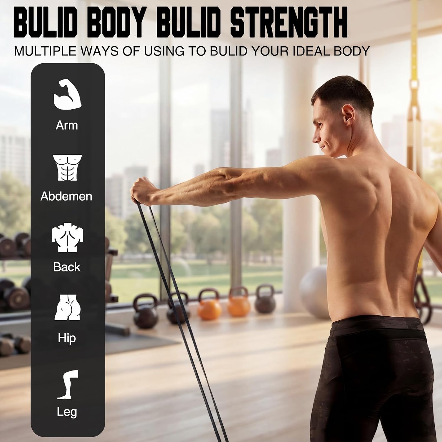 Thenshop 20 Pcs 4 Sets Resistance Bands 5 Levels Pull up Assistance Bands Long Heavy Duty Exercise Workout Band Straps for Working Out Muscle Training Physical Therapy Muscle Training Men and Women