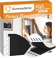 Vista 11 de Tiras para Colgar Cuadros de Servicio Pesado 56 Tiras Sin Daños Colgadores de Cuadros de Pared Sin Clavos, Tiras Adhesivas de Repuesto Removibles